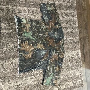 Jerzees Outdoors Camouflage Crewneck in Green and Tan